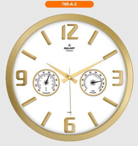 GALAXY PREMİUM TERMOMETRELİ DUVAR SAATİ