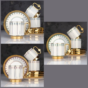 KOSOVA MAJESTİC 6'LI RENKLİ FİNCAN TAKIMI