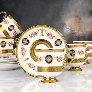 KOSOVA MADDOX 6'LI AYAKLI FİNCAN TAKIMI 90cc