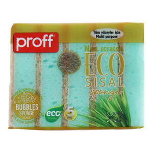  PROFF ECO SİSAL 5'Lİ DÜZ SÜNGER