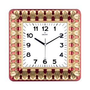 GALAXY DUVAR SAATİ BORDO