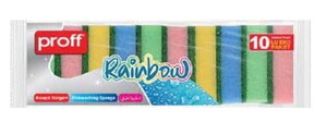  PROFF RAİNBOW 10'LU BULAŞIK SÜNGERİ