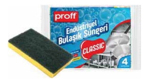  PROFF ENDÜSTRİYEL 4'LÜ BULAŞIK SÜNGERİ