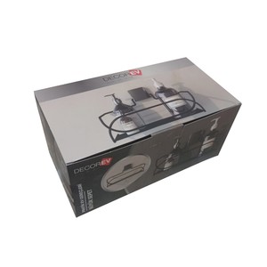 DECOREV SİYAH METAL BÜYÜK SEPET