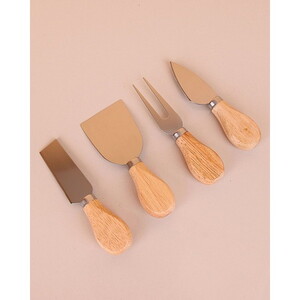 YAKUT BAMBU SAPLI 4'LÜ PEYNİR SETİ