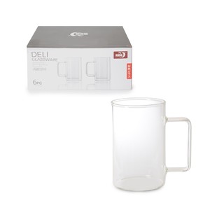  DELI GLASSWARE BOROSILIKAT 6LI CAM KUPA 270ml