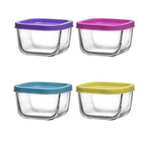 LAV PK0013TP CUBE TEKLİ SAKLAMA KABI KAPAKLI 270cc