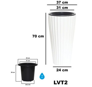 SERİNOVA LİLYUM VAZO SAKSI NO:2