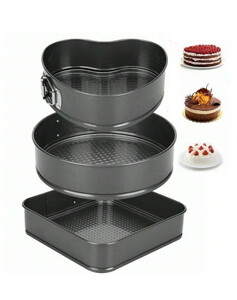 TOGO 3'LÜ KELEPÇELİ PREMİUM KEK KALIBI (24cm/26cm/28cm)