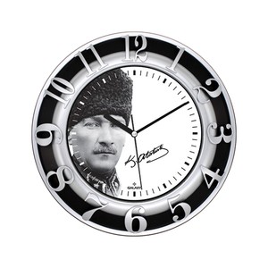 GALAXY ATATÜRK BASKILI DUVAR SAATİ