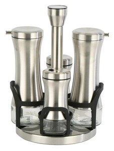 EVDEMA VİTALE GRİ 4'LÜ DÖNERLİ SALATA SOSU SETİ