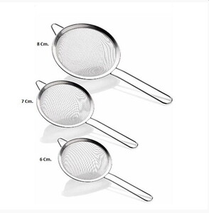 TOGO 3'LÜ TEK KULP SÜZGEÇ SETİ (6cm/7cm/8cm)