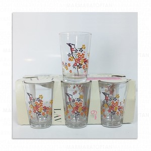 LAV ÇİÇEK DALI SU BARDAĞI 6\'LI