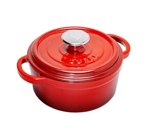  SÜREL DÖKÜM YUVARLAK TENCERE SATEN BORDO 20cm