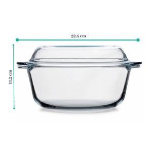  PAŞABAHÇE BORCAM YUVARLAK KAPAKLI TENCERE 1.5 LT.