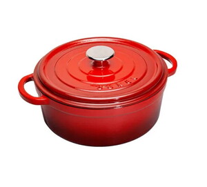  SÜREL DÖKÜM YUVARLAK TENCERE SATEN BORDO 28cm