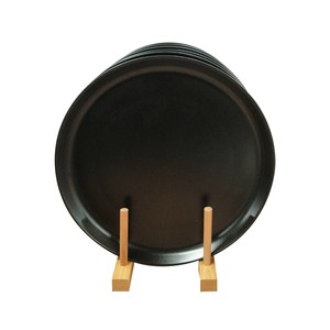 KERAMİKA HİTİT SERAMİK TEKLİ SERVİS TABAK 25cm MAT SİYAH