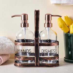  PEROTTİ RAME 2'Lİ METAL STANDLI SIVI SABUNLUK 500ml
