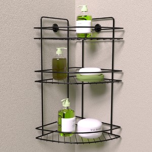 ZENDA METAL 3 KATLI BANYO KÖŞELİĞİ PLS.KAPLI(VİDALI APARATLI)