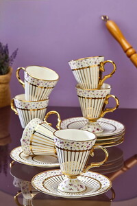 COOKER 6'LI PORSELEN FİNCAN SETİ