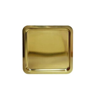  PEROTTİ GOLDİN METAL KARE KAHVE SUNUM TEPSİSİ 21x21cm