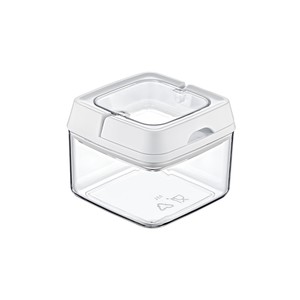  EMHOUSE KİLİTLİ KRİSTAL SAKLAMA KABI KARE 0,5 LT
