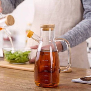  CVS BAMBU KAPAKLI CAM YAĞDANLIK 900ml