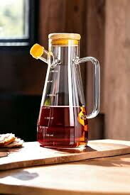  CVS BAMBU KAPAKLI CAM YAĞDANLIK 900ml
