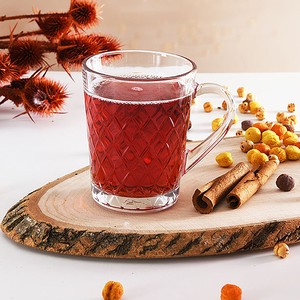  PAŞABAHÇE RUBY 2'Lİ KULP'LU ÇAY BARDAĞI