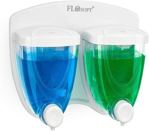 FLOSOFT İKİZ SIVI SABUNLUK 350 + 350 ml. BUZBEYAZ