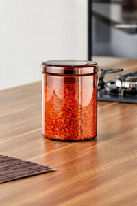 COOKER YUVARLAK BOROSİLİKAT CAM KAVANOZ 1 LT