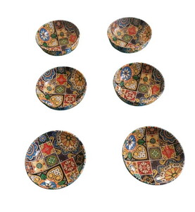 YAKUT 6'LI RENKLİ METAL KÜÇÜK ÇEREZLİK