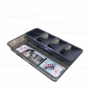 BURSEV  SMART ORGANİZER ŞEFFAF 2\'Lİ  KAŞIKLIK