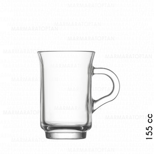 LAV ADA KULPLU CAM ÇAY BARDAĞI 155cc
