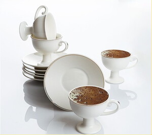 KOSOVA 6'LI YALDIZLI AYAKLI FİNCAN TAKIMI