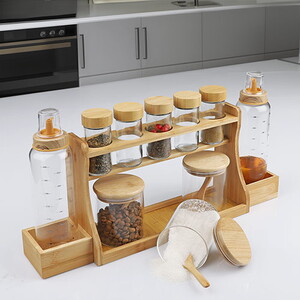 KOSOVA BAMBU 10'LU MUTFAK BAHARATLIK SETİ