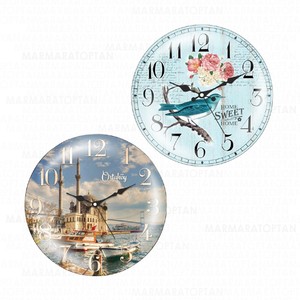 REVELLO BOMBE CAM DUVAR SAATİ 48cm 