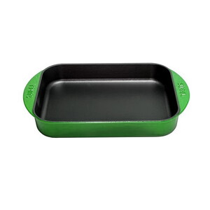  SÜREL DÖKÜM DİKDÖRTGEN DÜZ TEPSİ PARLAK YEŞİL 23-31cm