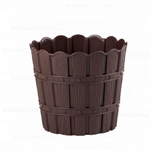  VİOLET YUVARLAK MODEL BAMBU SAKSI 10,0 LT.