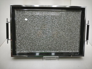  AVRORA SİYAH SİMLİ ALTIN RENK TEPSİ