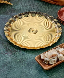 COOKER ALTIN YUVARLAK METAL TEPSİ 25cm