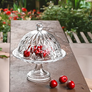 KOSOVA CAM KAPAKLI AYAKLI SUNUMLUK 21x18cm