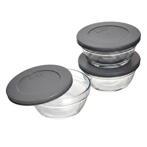 LAV ANTRASİT KAP.3'LÜ SAKLAMA KABI 250cc*16