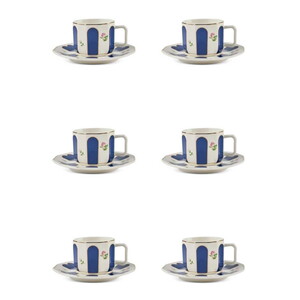  PEROTTİ ACEM 6 KİŞİLİK PORSELEN KAHVE FİNCAN TAKIMI