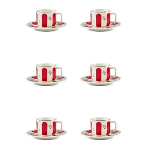  PEROTTİ ACEM 6 KİŞİLİK PORSELEN KAHVE FİNCAN TAKIMI