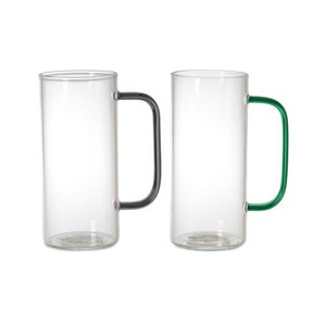  DELI GLASSWARE BOROSİLİKAT 2'Lİ CAM KUPA 380ml