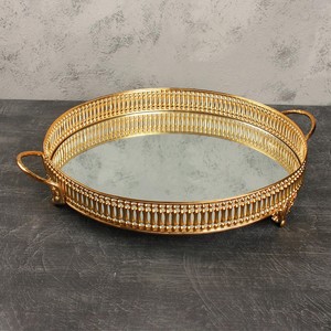 LEİLA ZARİF OVAL BÜYÜK TEPSİ 42x33x7