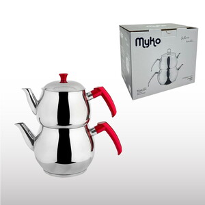  MYKO KÜRE ÇAYDANLIK SETİ MİNİ BOY 0,8 LT + 1,4 LT