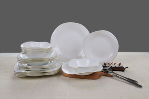 HİLLAND OPAL 24 PARÇA İPEK YEMEK SETİ