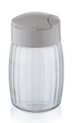  QLÜX DROP OVAL ÇİZGİLİ CAM TUZLUK 100cc